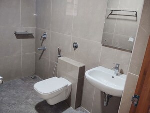 Bathroom in 3 BHK Apartment at Manbhum Around The Grove, Financial District – for Rent