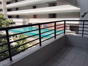 Balcony in 3 BHK Apartment at Manbhum Around The Grove, Financial District – for Rent