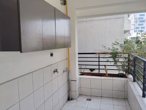 Balcony in 3 BHK Apartment at Manbhum Around The Grove, Financial District – for Rent