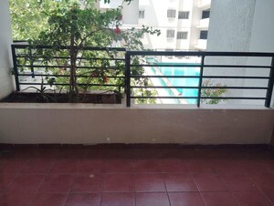 Balcony in 3 BHK Apartment at Manbhum Around The Grove, Financial District – for Rent