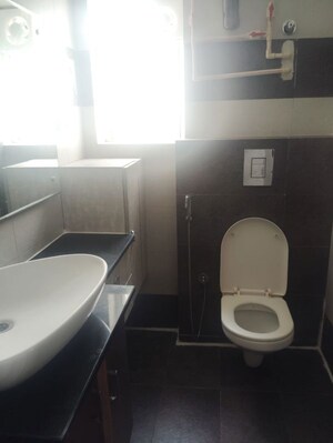 Bathroom in 3 BHK Apartment at Vasavis Shanthinikethan, Madhapur – for Rent