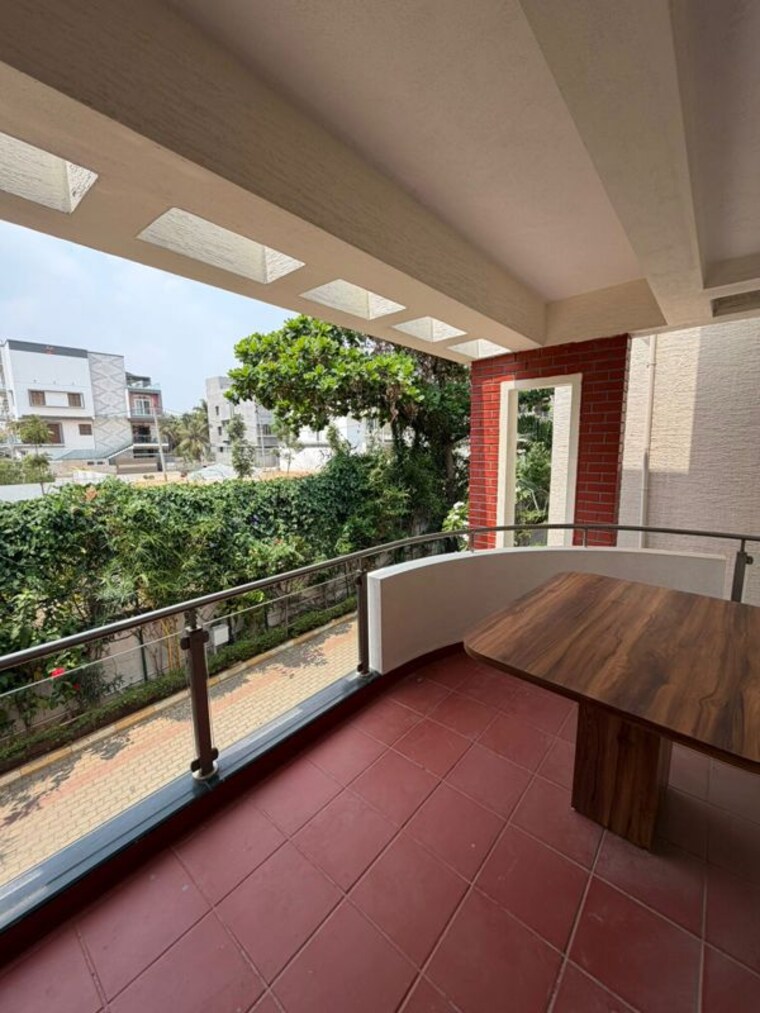 Balcony, sreenidhi-jeevanadi-sanskar 4 Bedroom 3100 Sq.Ft. Villa In Kodigehalli Bangalore 10370720