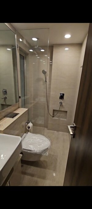Bathroom in 1 BHK Apartment at Hiranandani Regent Hill, Powai – for Rent