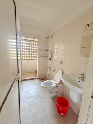 Bathroom in 3 BHK Apartment at Jal Vayu Vihar Apartments, Powai – for Rent