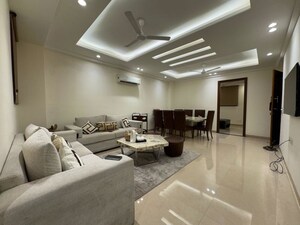 Living Room in 4 BHK Apartment at Chattarpur – for Rent