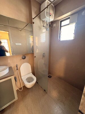 Bathroom in 2 BHK Apartment at Cosmos Horizon, Thane West – for Rent