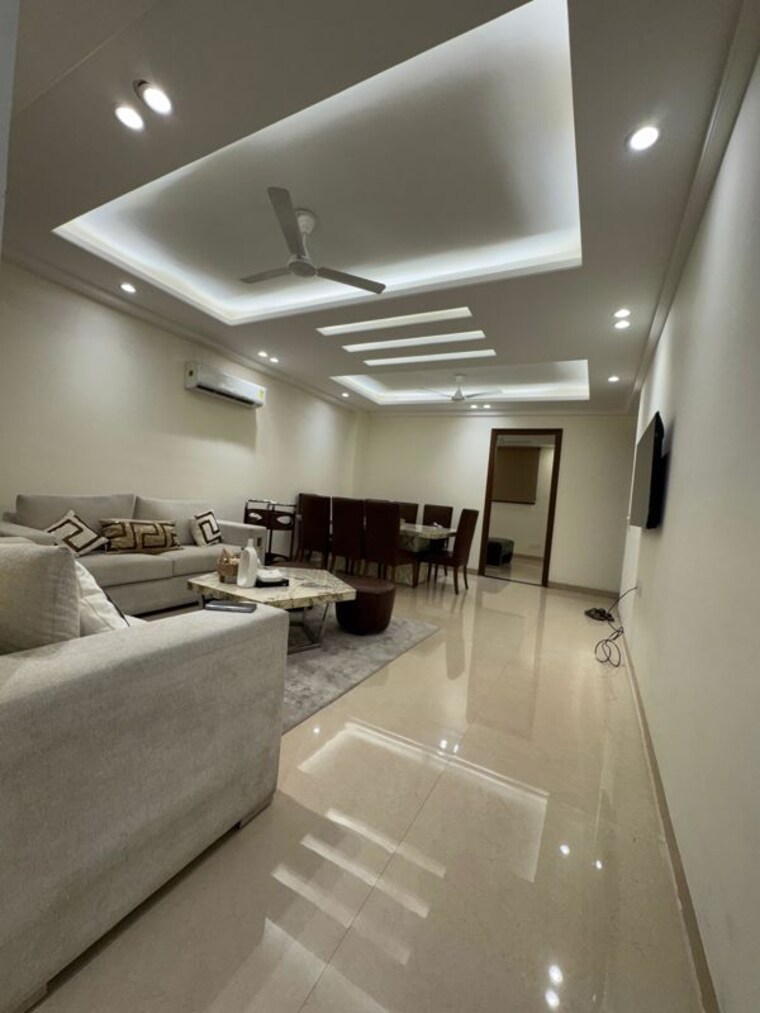 Living Room, chattarpur 4 Bedroom 2200 Sq.Ft. Apartment In Chattarpur Delhi 10370822