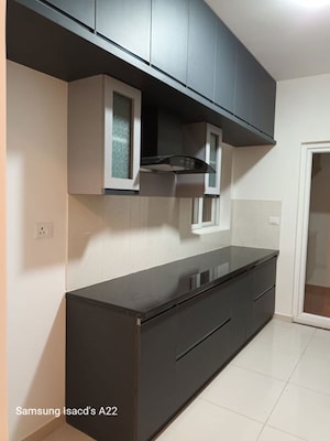 Kitchen in 3 BHK Apartment at Vajram Newtown, Thanisandra Main Road – for Rent
