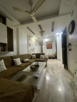 Living Room in 2 BHK Builder Floor at Ashok Vihar – for Sale