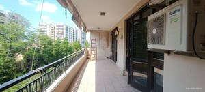 Balcony in 5 BHK Apartment at Eros Royale Retreat II, Charmwood Village – for Rent