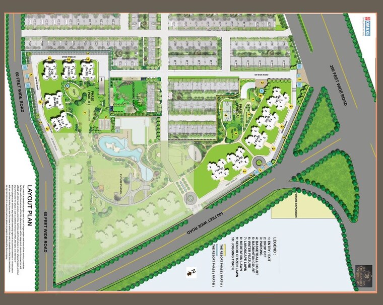 Master Plan, omaxe-the-resort 3 Bedroom 1876 Sq.Ft. Apartment In South Mullanpur Chandigarh 10370645