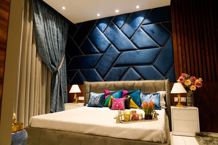 Bedroom, malwa-escon-primera 4 Bedroom 2550 Sq.Ft. Apartment In International Airport Road Zirakpur 10370960