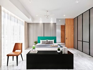 Bedroom in 3 BHK Apartment at Ajmera Beverly Hills and Royal Empire, Andheri West – for Rent