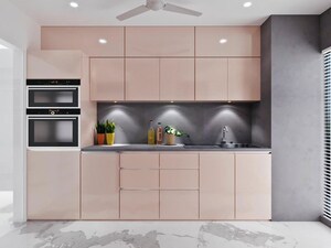 Kitchen in 3 BHK Apartment at Ajmera Beverly Hills and Royal Empire, Andheri West – for Rent
