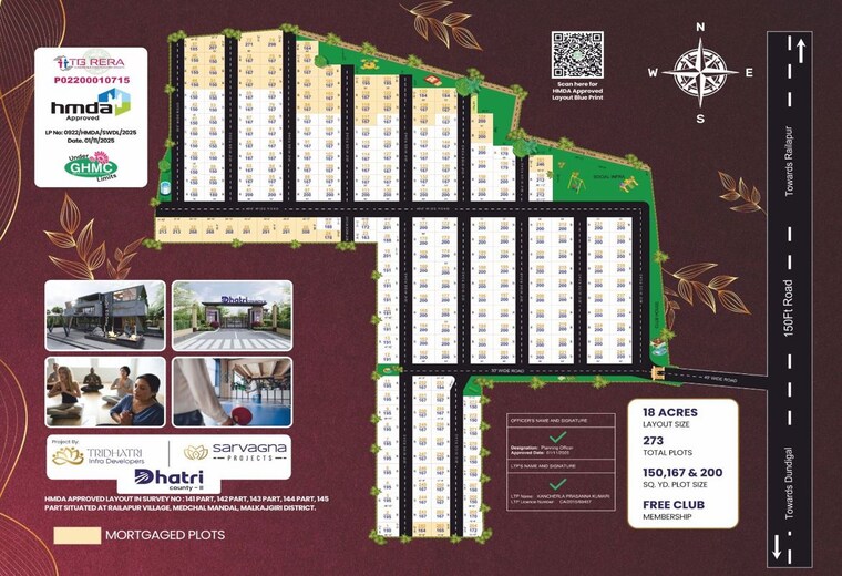undefined, kompally  200 Sq.Yd. Plot In Kompally Hyderabad 10371031
