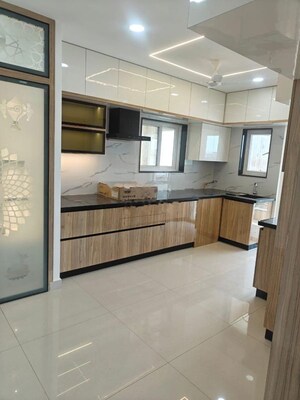 Kitchen in 3 BHK Apartment at Ramky Towers, Gachibowli – for Rent