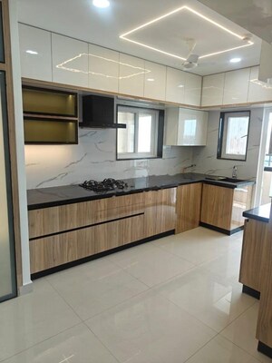 Kitchen in 3 BHK Apartment at Ramky Towers, Gachibowli – for Rent