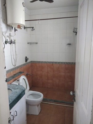 Bathroom in 3 BHK Apartment at Eros Woodbury Tower, Charmwood Village – for Sale