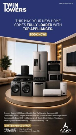 3 BHK + Pooja Room,Study Room Apartment For Sale in Preet Colony