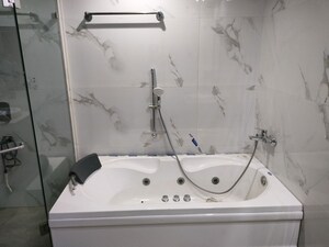 Bathroom in 2 BHK Apartment at Great Value Sharanam, Sector 107 – for Rent