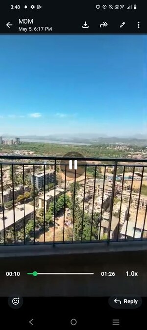 Balcony in 2.5 BHK Apartment at Lodha Casa Supremo, Mira Road East – for Rent