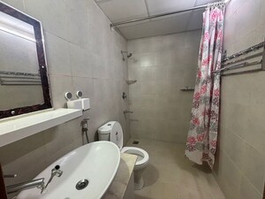 Bathroom in 2 BHK Apartment at Bhartiya Nikoo Homes, Thanisandra Main Road – for Rent
