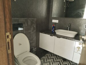 Bathroom in 4 BHK Builder Floor at Jasola Vihar – for Rent