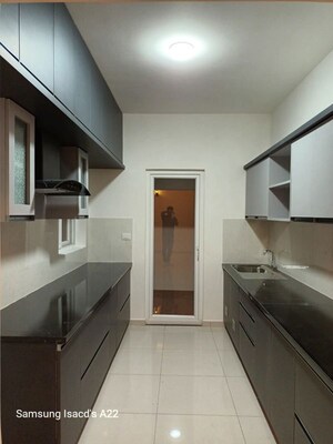 Kitchen in 3 BHK Apartment at Vajram Newtown, Thanisandra Main Road – for Rent