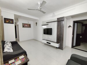 Living Room in 2 BHK Apartment at Shraddha Twin Tower, Wakad – for Rent