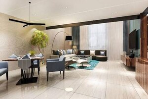 Living Room in 5 BHK Apartment at Kokapet – for Sale