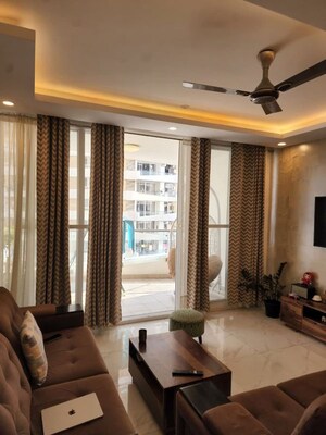 Living Room in 3 BHK Apartment at Mantri Lithos, Thanisandra – for Rent