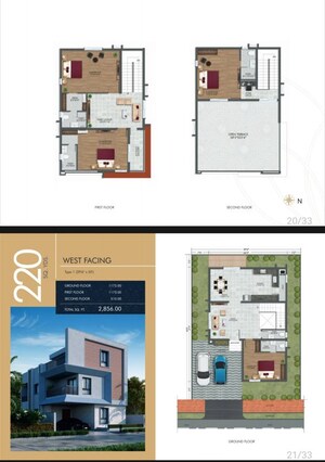 Floor Plan in 4 BHK Villa at Ramky The Spectrum, Korremula – for Sale