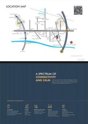 4 BHK Villa – Map Location View at Ramky The Spectrum, Korremula - for Sale