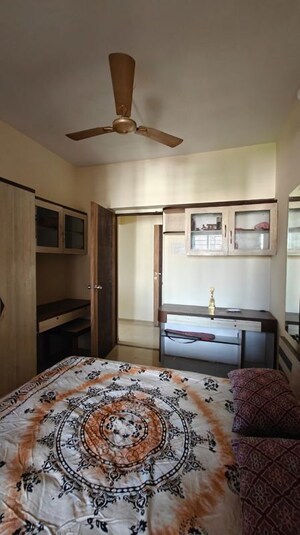 Bedroom in 3 BHK Apartment at Unique Twins Tower CHS, Kharghar Sector 20 – for Rent