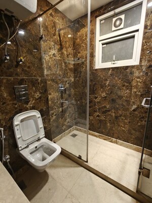 Bathroom in 3 BHK Builder Floor at Ansal Sushant Lok I, Sector 43 – for Sale