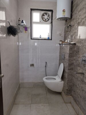 Bathroom in 3 BHK Apartment at Panchsheel Vihar – for Rent