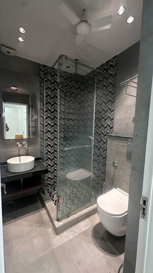 Bathroom in 3 BHK Builder Floor at Anand Niketan – for Rent