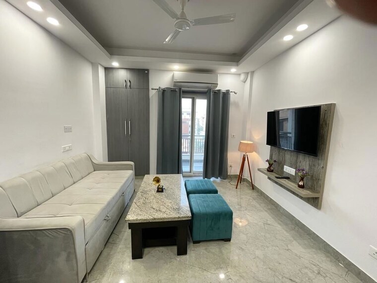 Living Room, ansal-sushant-lok-i 1 Bedroom 400 Sq.Ft. Builder Floor In Sector 43 Gurgaon 10371631