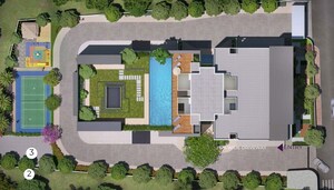 Master Plan in 4 BHK Apartment at West View Society, Salisbury Park – for Sale