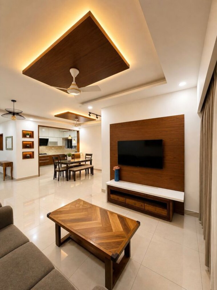 Living Room, brigade-northridge 2 Bedroom 1200 Sq.Ft. Apartment In Kogilu Road Bangalore 10371709