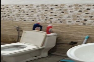 Bathroom in 3 BHK Builder Floor at Sector 9 – for Rent