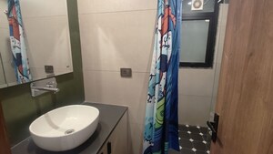 Bathroom in 3 BHK Builder Floor at Dlf Phase V – for Rent