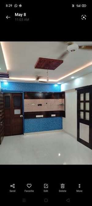 Bedroom in 2 BHK Apartment at Aashiana CHS, Sector 16 Vashi – for Rent