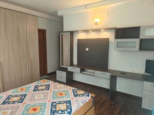 Bedroom in 3 BHK Apartment at Bhartiya Nikoo Homes, Thanisandra Main Road – for Rent