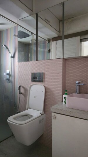 Bathroom in 3 BHK Apartment at Nariman Point – for Rent