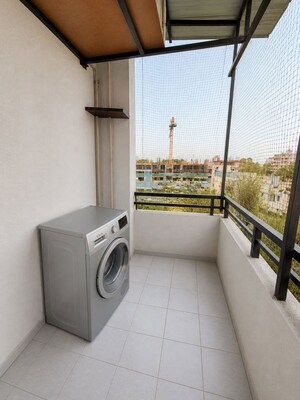 Balcony in 1 BHK Apartment at Ashish Garden, Kothrud – for Rent
