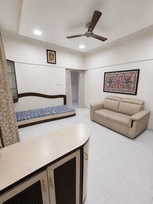 Living Room in 1 BHK Apartment at Ashish Garden, Kothrud – for Rent