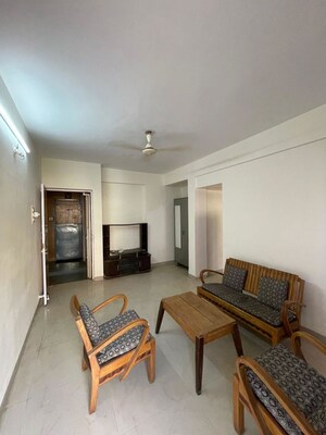 Living Room in 1 BHK Apartment at Cassia CHS, Baner – for Rent