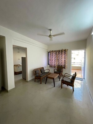Living Room in 1 BHK Apartment at Cassia CHS, Baner – for Rent