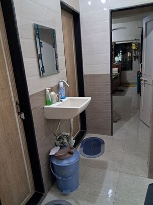 Bathroom in 1 BHK Apartment at Dev Darshan CHS New Panvel, New Panvel – for Rent